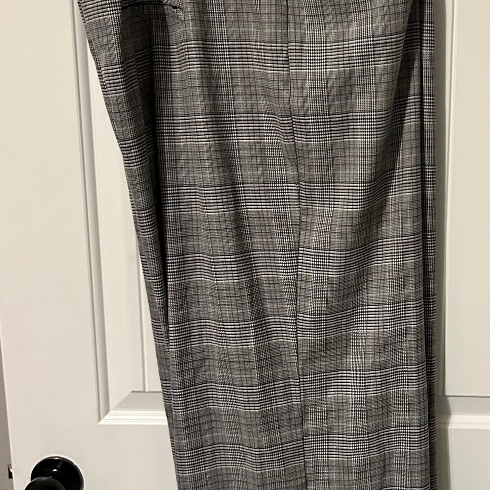 Gray Checkered Women’s Pants
